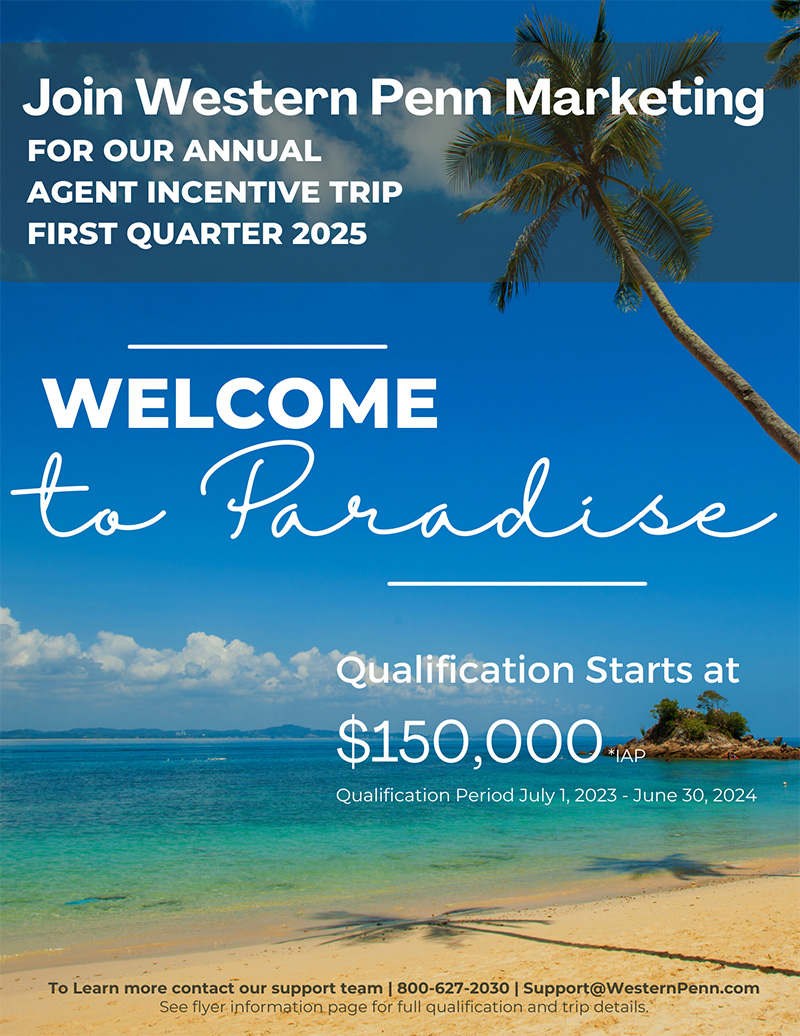 Join Western Penn Marketing for our annual agent incentive trip first quarter 2025